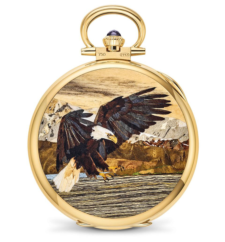 «Білоголовий орлан», кишеньковий годинник, жовте золото