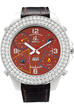 JC - 81JD Jacob & Co Five Time Zone World Is Yours