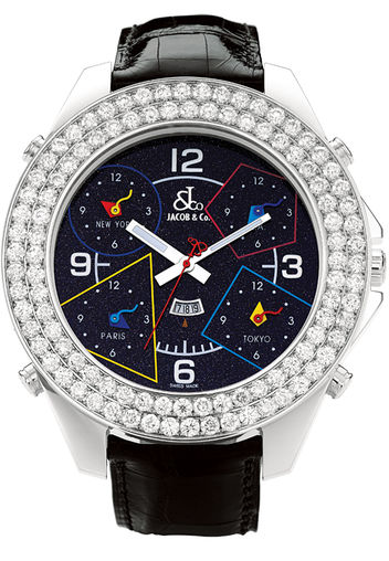 JC - 80JD Jacob & Co Five Time Zone World Is Yours