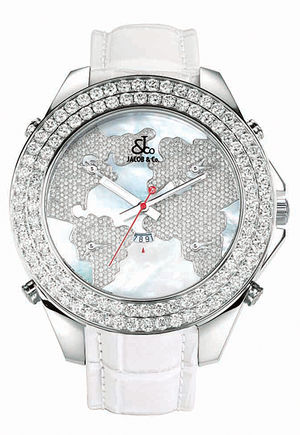 JC - 47JDM Jacob & Co Five Time Zone World Is Yours