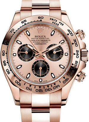 116505 rose champagne dial with black subdials Rolex Cosmograph Daytona