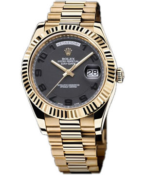 218238  black dial  black Arabic numerals Rolex Day-Date II Archive