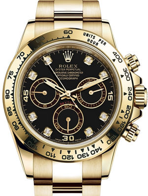 116508 Black set with diamonds Rolex Cosmograph Daytona