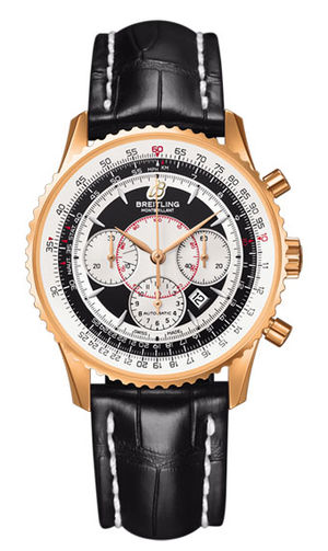 R4170C RG-Black&White-BlCroco Breitling Navitimer