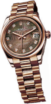 178245 dark mother of pearl diamond dial Rolex Datejust 31
