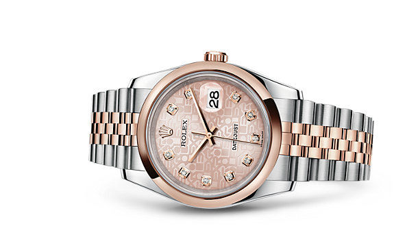 116201 Pink Jubilee design set with diamonds Rolex Datejust 36