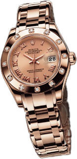 80315 pink dial  Rolex Pearlmaster