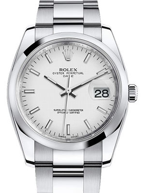 115200 white dial Rolex Oyster Perpetual