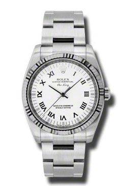 114234 white dial Roman numerals Rolex Oyster Perpetual