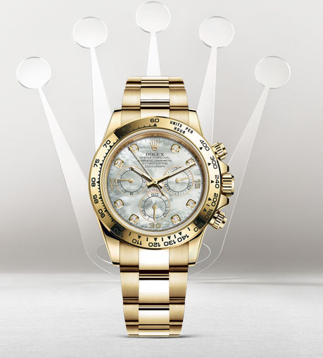 116508 White mother-of-pearl set with diamonds Rolex Cosmograph Daytona