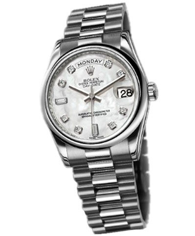 118209 mother of pearl dial diamonds Rolex Day-Date 36