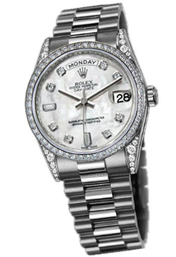 118389 mother of pearl dial diamond Rolex Day-Date 36