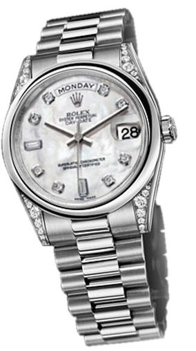 118296  mother of pearl dial Rolex Day-Date 36