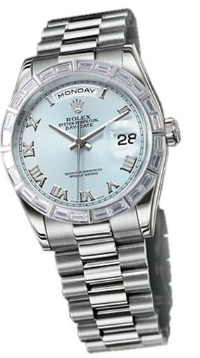 118366 glacier blue dial Rolex Day-Date 36