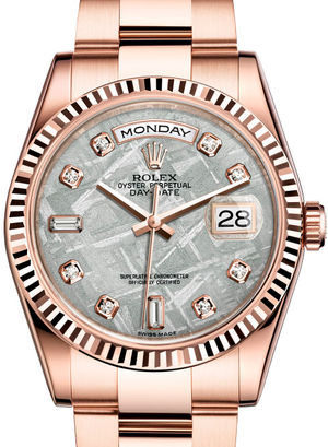 118235F Meteorite set with diamonds Rolex Day-Date 36