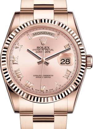 rolex rose gold day date 36