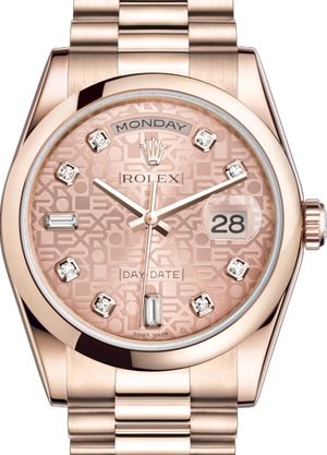 rolex day date rose gold 36mm