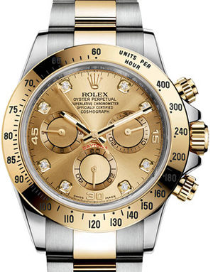 116523 Champagne set with diamonds Rolex Cosmograph Daytona