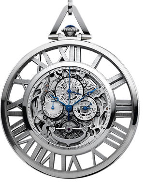 Cartier Skeleton Pocket Watch Grand Complication Cartier Calibre de Cartier