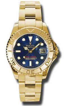 168628 blue dial Rolex Yacht-Master