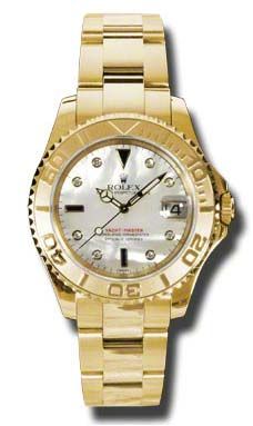 168628 mother of pearl dial 8 diamond Rolex Yacht-Master