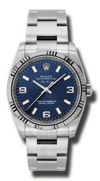 114234 blue dial Arabic numerals and index Rolex Oyster Perpetual