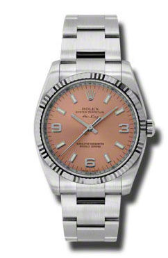 114234 pink dial  Arabic numerals Rolex Oyster Perpetual