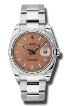 115210 pink dial index Rolex Oyster Perpetual