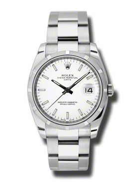 115210 white dial index Rolex Oyster Perpetual