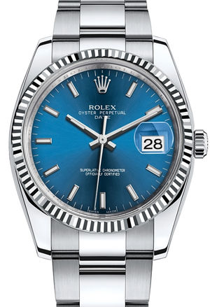 115234 blue dial index Rolex Oyster Perpetual