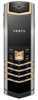 Yellow Gold Mixed Metals Black Leather Vertu Signature
