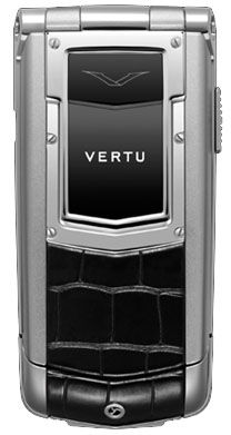 Aluminium Black Alligator Skin Vertu Ayxta