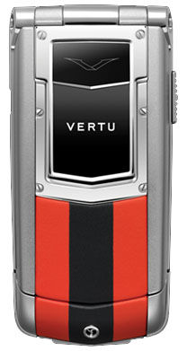 Red and Black Leather Vertu Ayxta