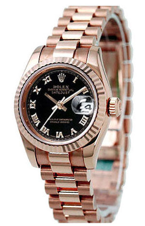 178275 Black  Roman Rolex Datejust 31
