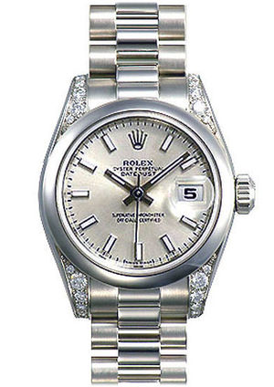 178296 silver dial  luminous index Rolex Datejust 31