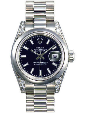 178296 black dial  luminous index Rolex Datejust 31