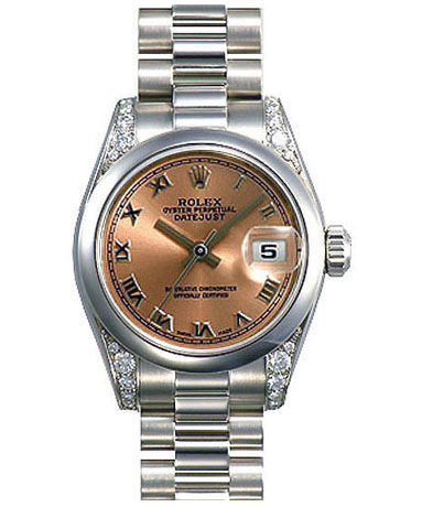 178296 pink dial  Roman numerals Rolex Datejust 31