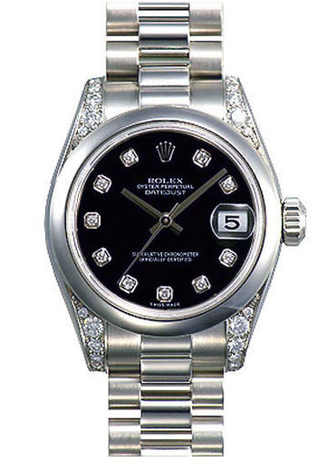 178296 black dial diamond Rolex Datejust 31
