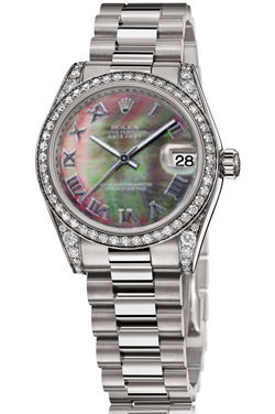 178159 dark mother of pearl dial Roman Rolex Datejust 31