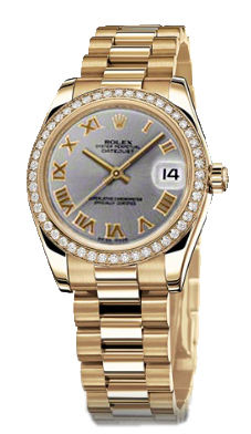 178288 gray dial Roman numerals Rolex Datejust 31