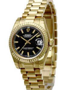 178278 black index hour markers dial Rolex Datejust 31