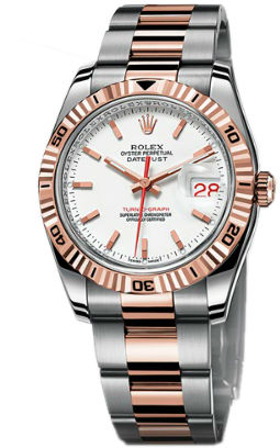 116261 white dial oyster Rolex Datejust 36 Turn-O-Graph