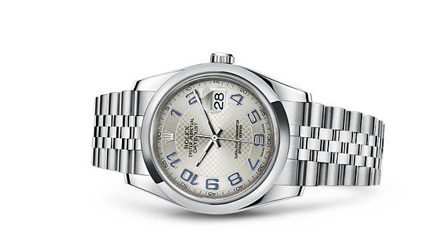 116200 silver blue Arabic Jubilee Bracelet Rolex Datejust 36