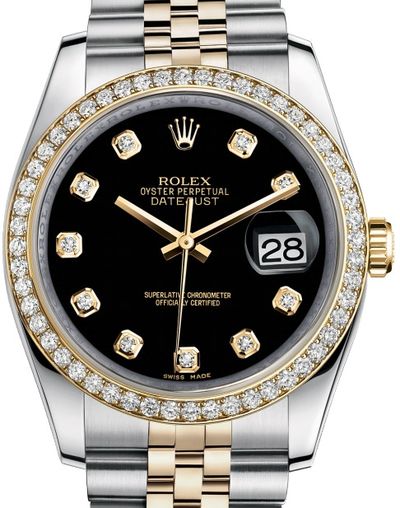 116243 black diamond dial Jublilee Rolex Datejust 36