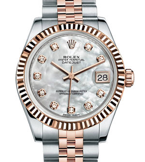 178271 mother of pearl diamond dial Rolex Datejust 31