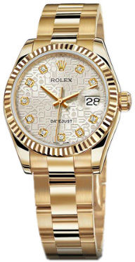 178248  Silver Jubilee design set with diamonds Rolex Datejust 31