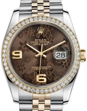 116243 Bronze floral motif Rolex Datejust 36