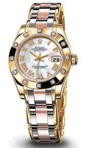 80318  mother of pearl  dial Tridor Rolex Pearlmaster