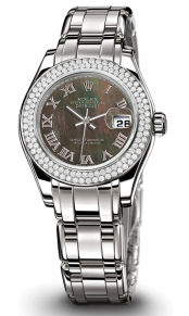 80339 black mother of pearl dial Rolex Pearlmaster
