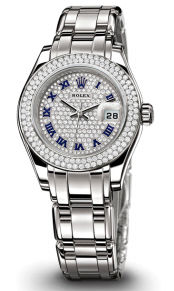 80339 Diamond-paved dial Rolex Pearlmaster